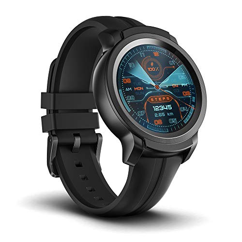 TicWatch E2 Smartwatch, GPS Waterproof 24 Hours Heart Rate Monitor, Running on Wear OS by Google, Black