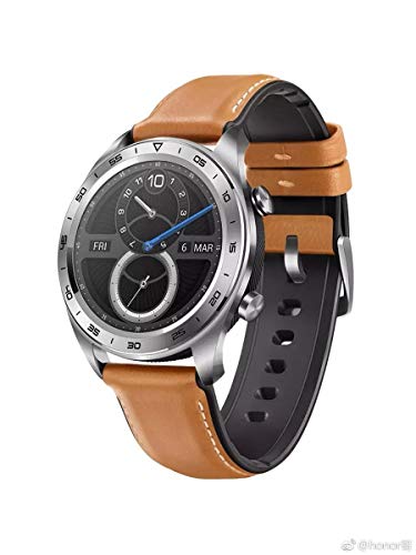 Huawei Watch GT 2018 Bluetooth SmartWatch,Ultra-Thin Longer Lasting Battery Life,Compatible with iPhone and Android International Version Steel (Leather Strap)