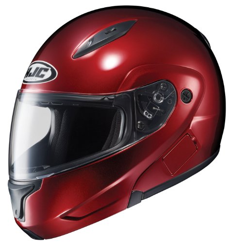 HJC CL-MAXBT II Bluetooth Modular Motorcycle Helmet (Wine, Small)