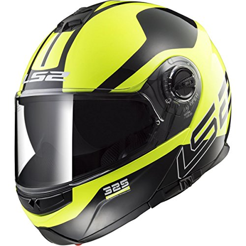 LS2 Helmets Modular Strobe Helmet (Zone Hi-Vis - X-Large)