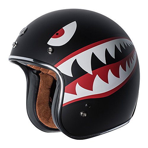 TORC T50 Route 66 3/4 Helmet with 'Flying Tiger' Graphic